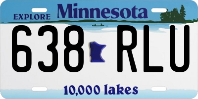 MN license plate 638RLU