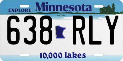 MN license plate 638RLY