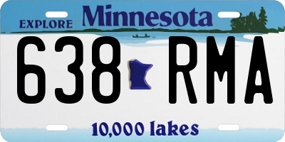 MN license plate 638RMA