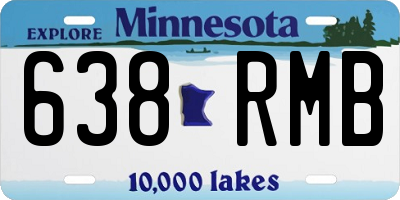 MN license plate 638RMB