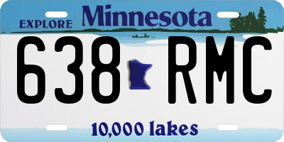 MN license plate 638RMC