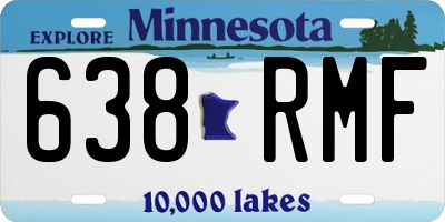 MN license plate 638RMF