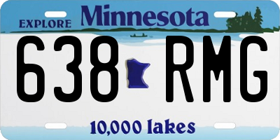 MN license plate 638RMG
