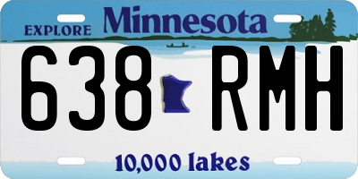 MN license plate 638RMH