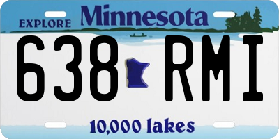 MN license plate 638RMI