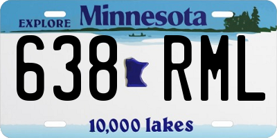 MN license plate 638RML