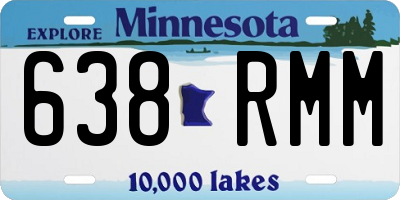 MN license plate 638RMM