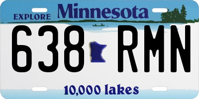 MN license plate 638RMN