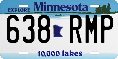 MN license plate 638RMP