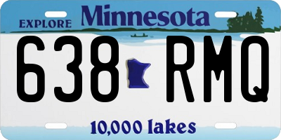 MN license plate 638RMQ