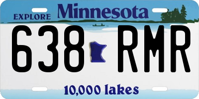 MN license plate 638RMR