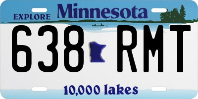 MN license plate 638RMT