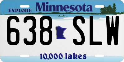 MN license plate 638SLW