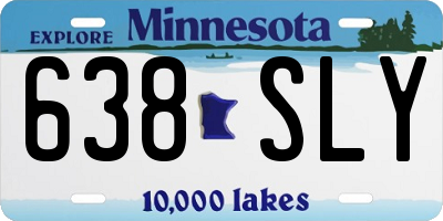MN license plate 638SLY