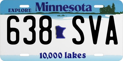 MN license plate 638SVA