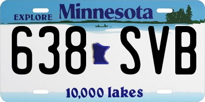MN license plate 638SVB