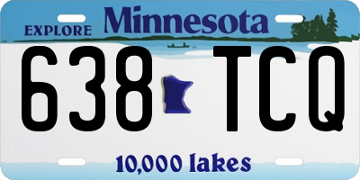 MN license plate 638TCQ