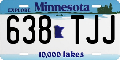 MN license plate 638TJJ