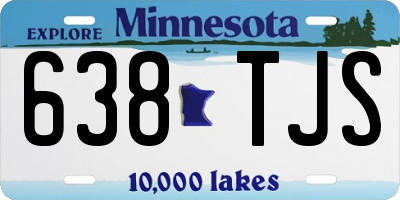 MN license plate 638TJS