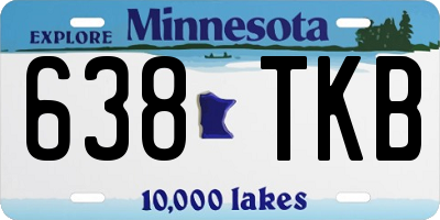 MN license plate 638TKB