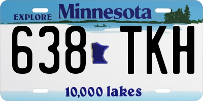 MN license plate 638TKH