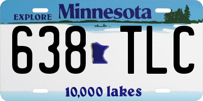 MN license plate 638TLC
