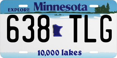 MN license plate 638TLG