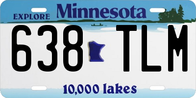 MN license plate 638TLM