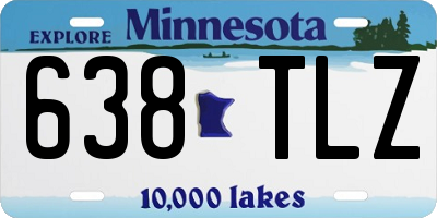 MN license plate 638TLZ
