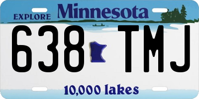 MN license plate 638TMJ