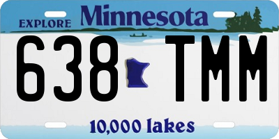 MN license plate 638TMM