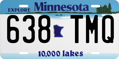 MN license plate 638TMQ