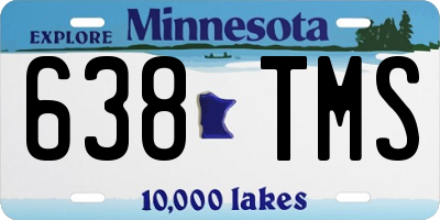 MN license plate 638TMS