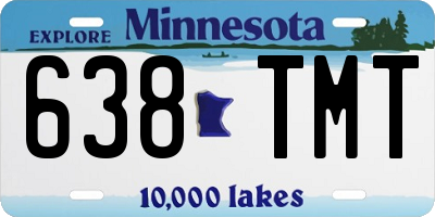 MN license plate 638TMT
