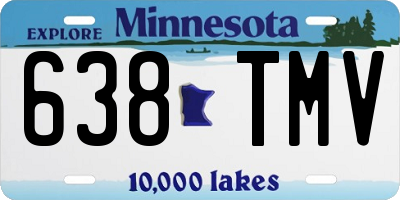 MN license plate 638TMV