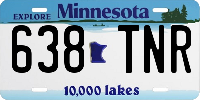 MN license plate 638TNR