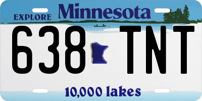 MN license plate 638TNT