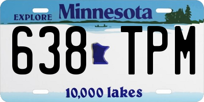MN license plate 638TPM