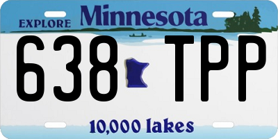 MN license plate 638TPP
