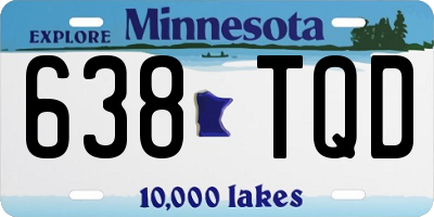 MN license plate 638TQD