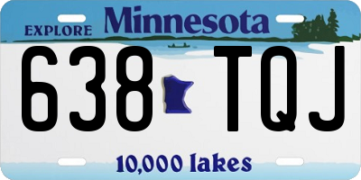 MN license plate 638TQJ