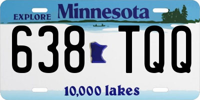 MN license plate 638TQQ
