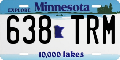 MN license plate 638TRM