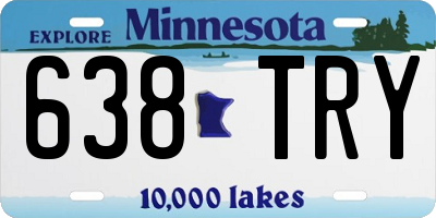 MN license plate 638TRY