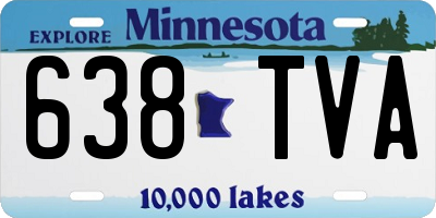 MN license plate 638TVA