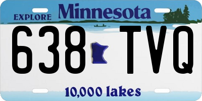 MN license plate 638TVQ