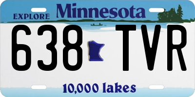 MN license plate 638TVR