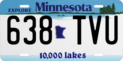 MN license plate 638TVU