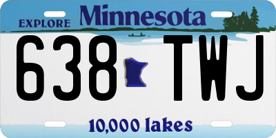 MN license plate 638TWJ