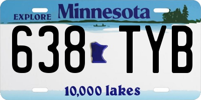 MN license plate 638TYB